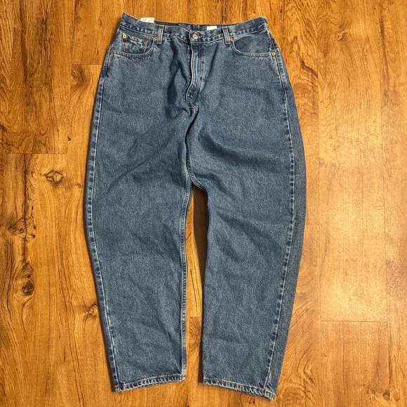 Levi's Denim - New Vintage Levis 560 Jeans Womens 16 Short Blue Loose Fit Denim Made In USA